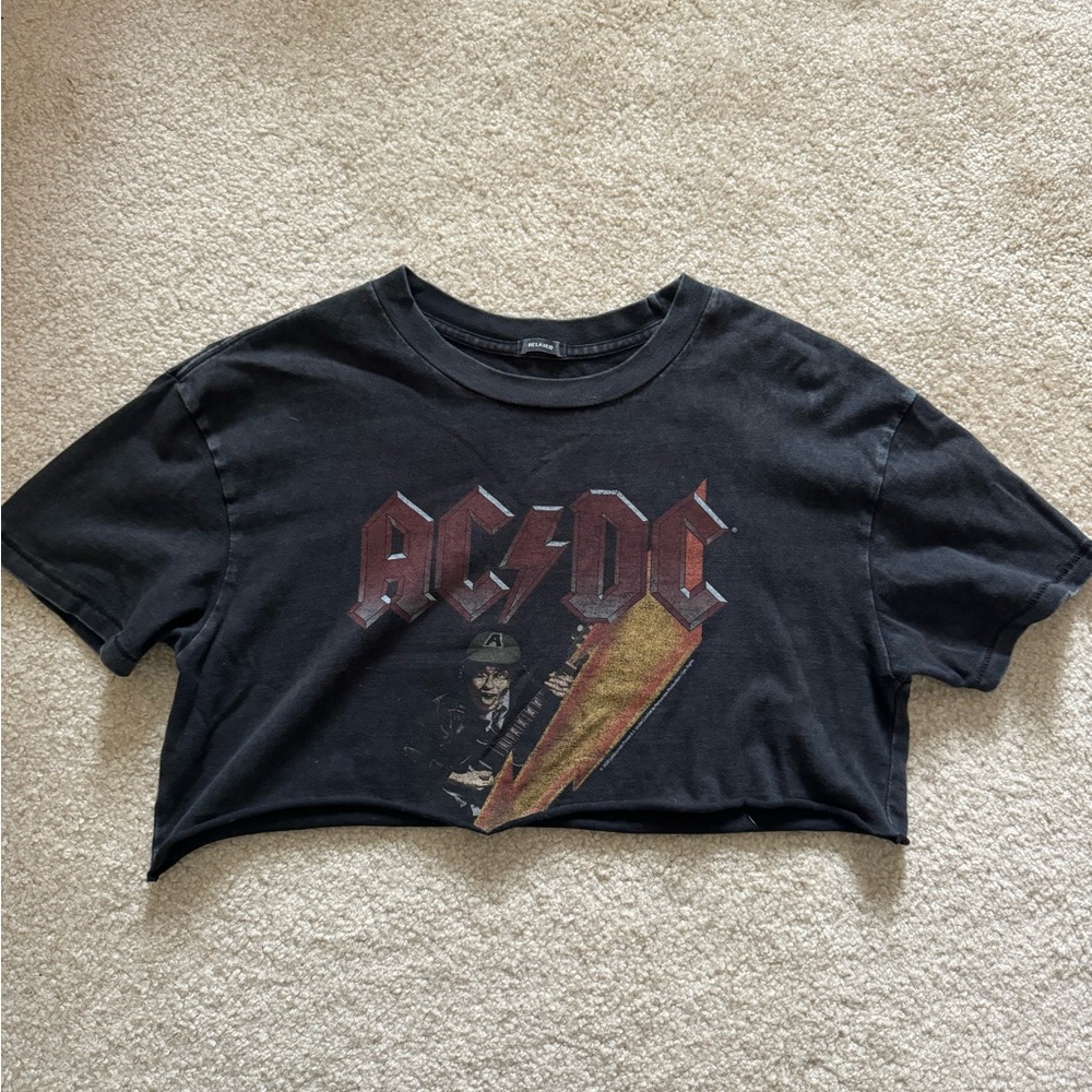 Abercrombie & Fitch Cropped Graphic Tee